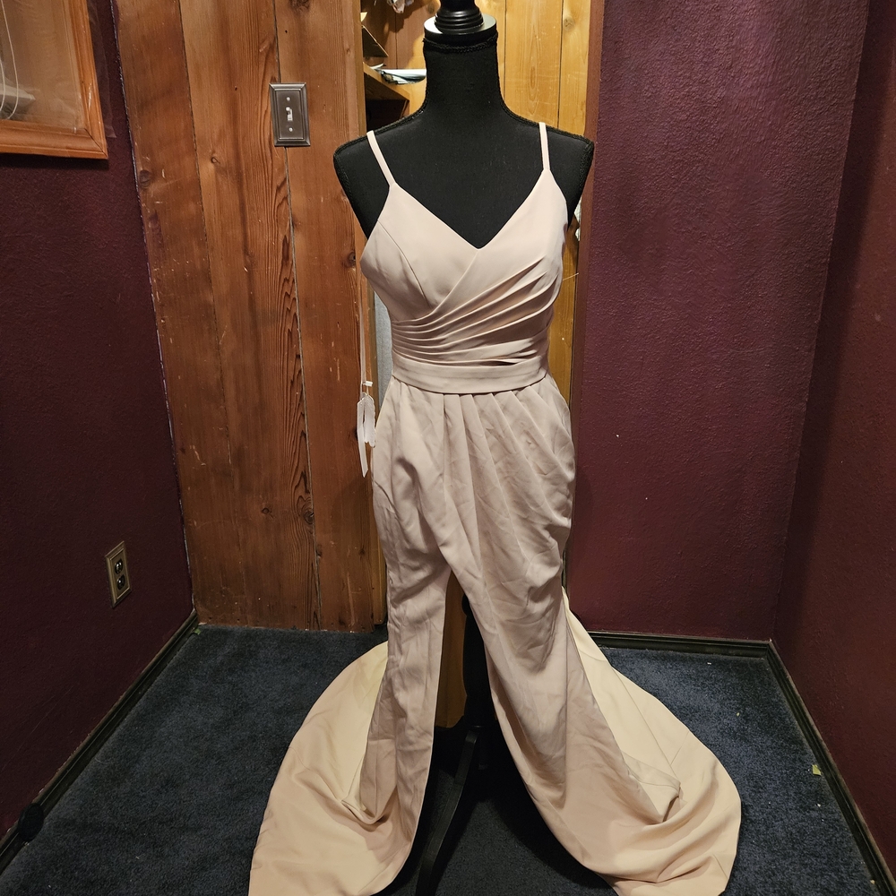 Hebeos Elegant Cream Wedding Dress womens size 4 nwt